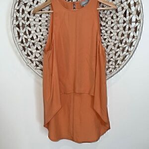 Finders Keepers orange sleeveless blouse size small